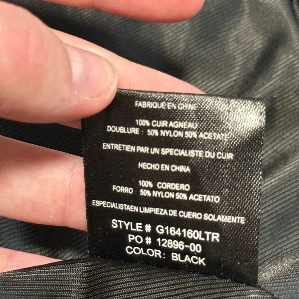 Joe’s Collection Lamb Leather Black Jacket Size S - Picture 15 of 15